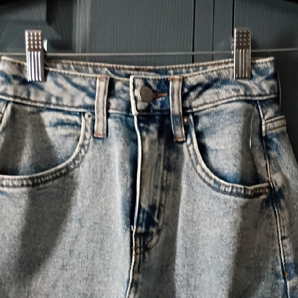 wild fable Light Wash Denim Cargo Pencil Skirt - Picture 4 of 8